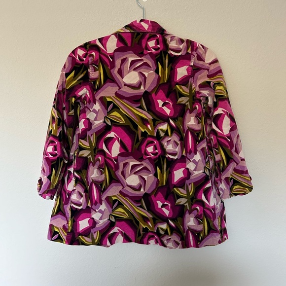 Missoni for Target Girls Velvet Floral Jacket Kid’s Size Medium Winter Floral - Picture 5 of 5